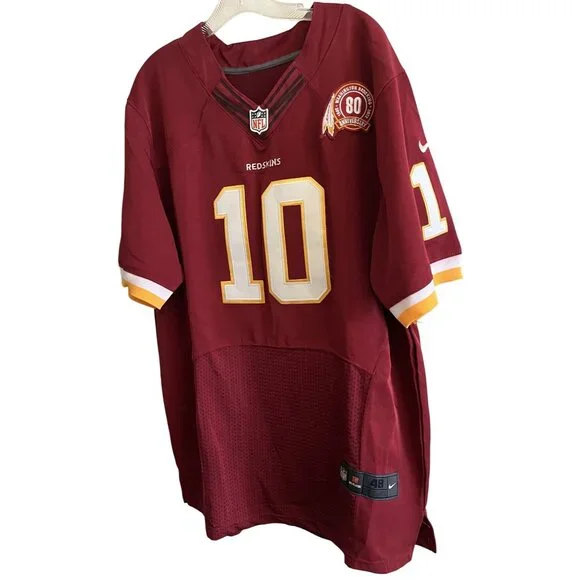 RG III Washington Redskins Nike 80th Anniversary NFL Jersey 48 Tg EEG - Picture 1 of 15